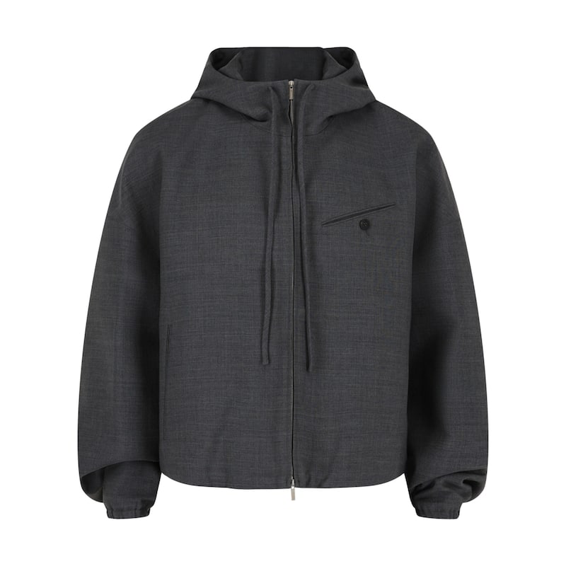 Ferragamo Wool Zip-Up Jacket