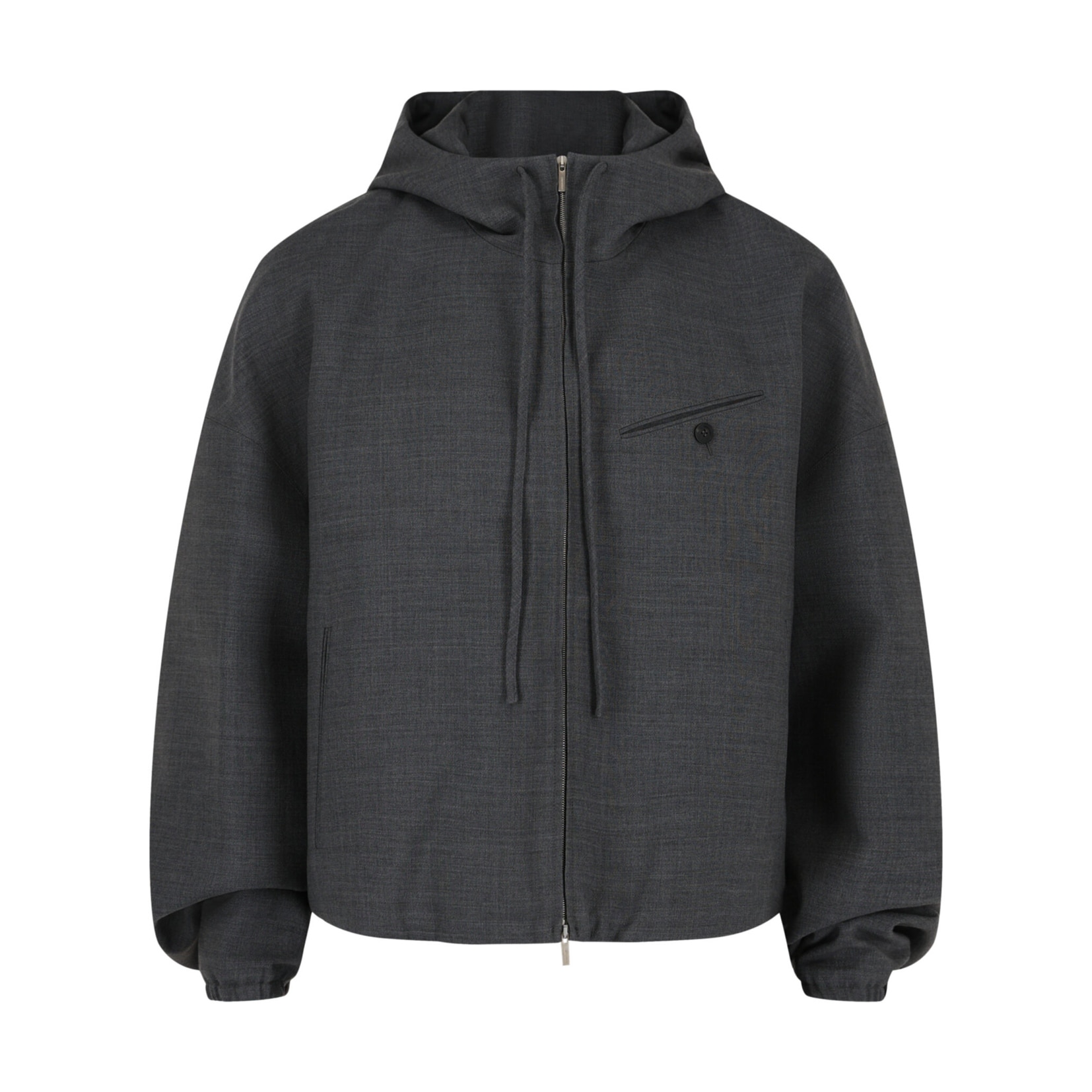 Ferragamo Wool Zip-Up Jacket