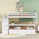 preview thumbnail 11 of 16, Twin XL Stairway Loft Bed with Twin Size Trundle, Desk and 3 Drawers, Storage