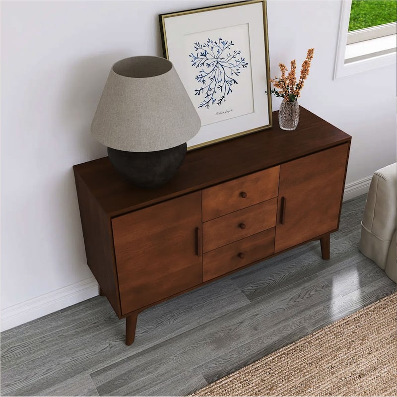 47.3" Sideboard Buffet Cabinet with 2 Doors and 3 Drawers - 47.25'' x 15.75'' x 29.5''