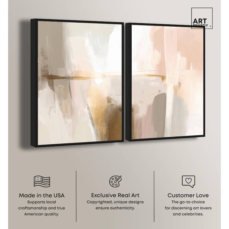 Meditative Hues I Canvas Set of 2 by Art Remedy