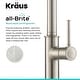 preview thumbnail 5 of 147, Kraus 2-Function 1-Handle 1-Hole Pulldown Sprayer Brass Kitchen Faucet