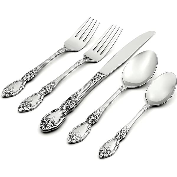 Oneida Wordsworth 45 Piece Everyday Flatware Set, Service For 8