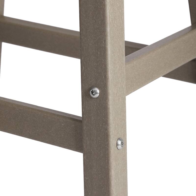 Laguna Hdpe All Weather Outdoor Patio 24" Saddle Seat Counter Stool