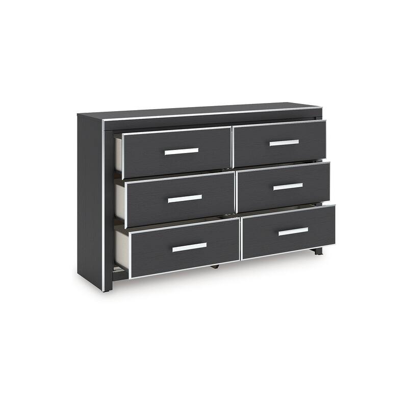Signature Design by Ashley Ravalori Black Dresser