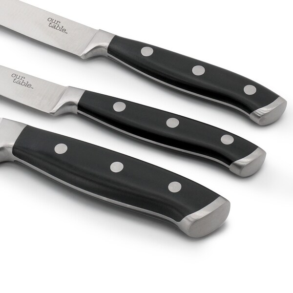 Our Table 3 Piece Triple Riveted High Carbon Stainless Steel