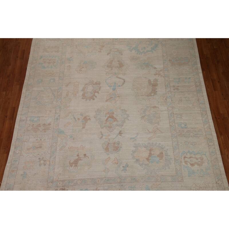 Vegetable Dye Oushak Rug Hand-knotted Wool Carpet - 8'3"x 10'0"
