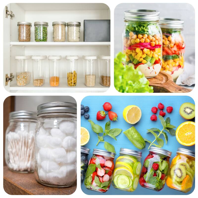 24 Pcs 70mm Regular Mouth Tin Plate Mason Jar Lids for Canning Jars