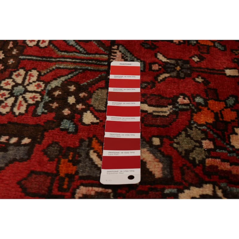 ECARPETGALLERY Hand-knotted Andelz Red Wool Rug - 3'10 x 10'7