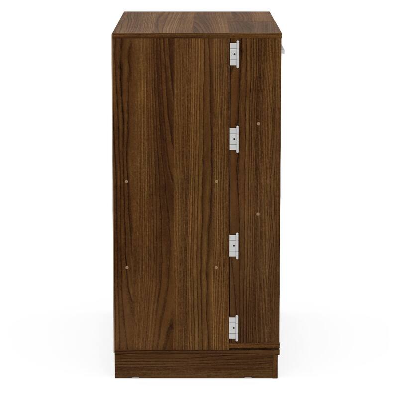 Boahaus Brown Expandable Bar Cabinet with Wine Storage