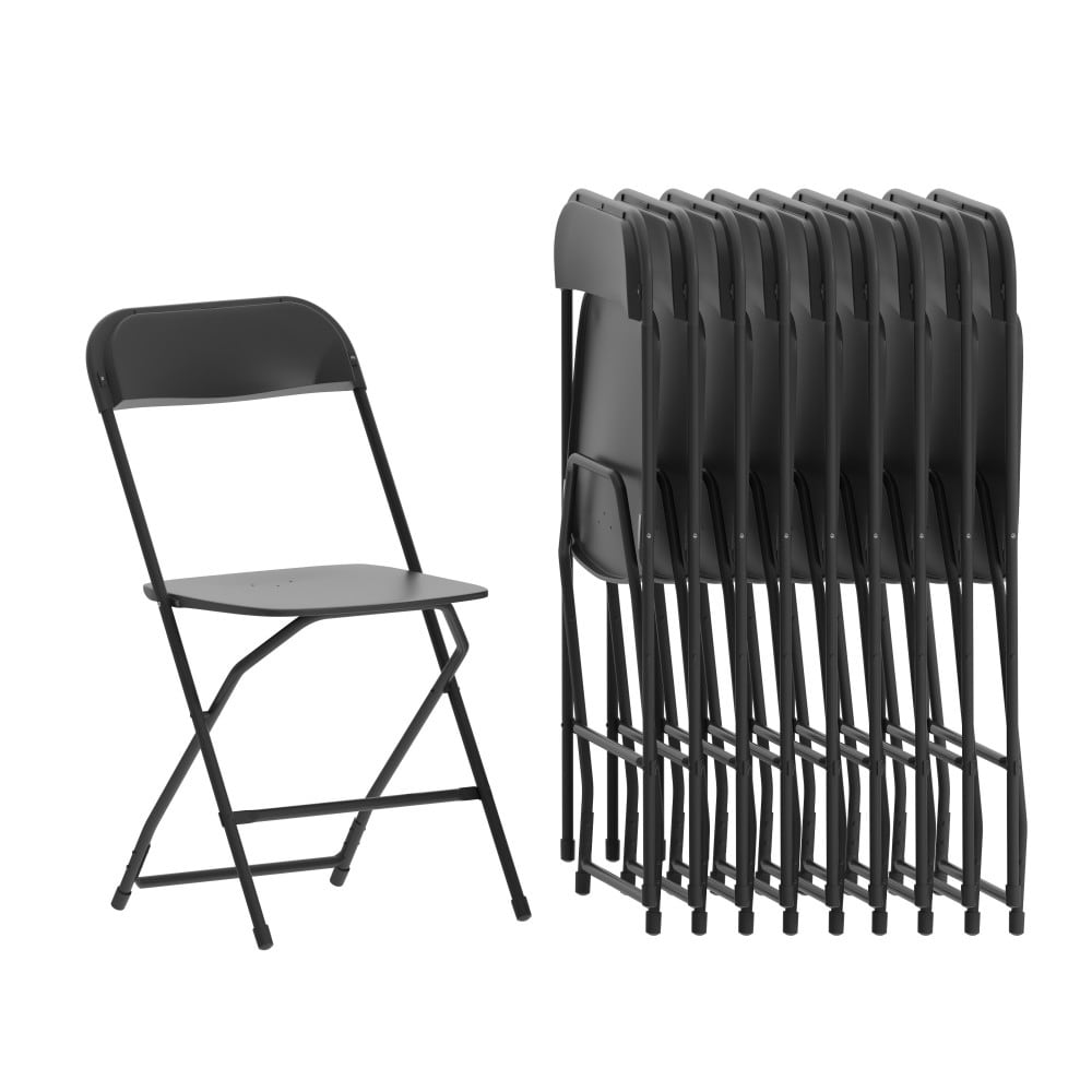Plastic Folding Chair 10 Pack 650LB Weight Capacity Event