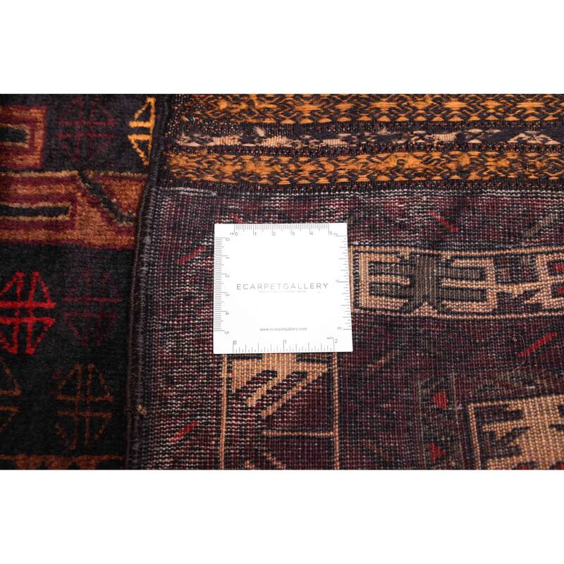 ECARPETGALLERY Hand-knotted Teimani Black Wool Rug - 3'7 x 6'5