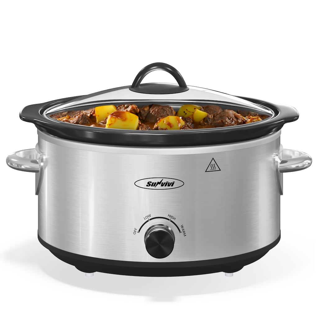 4qt Slow Cooker with 3 Heating Settings