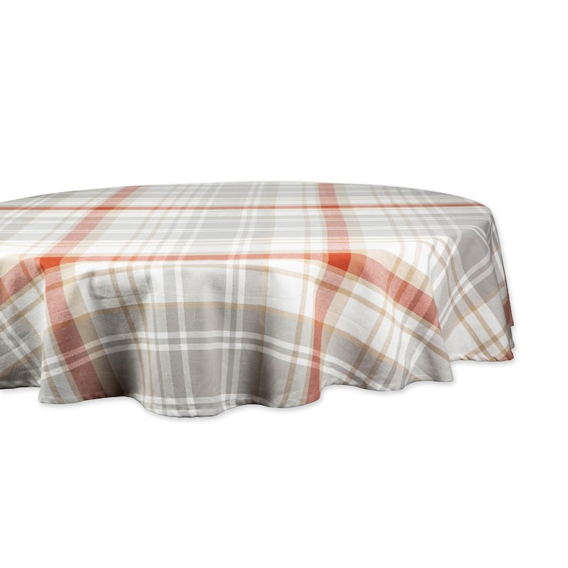 DII Cozy Picnic Plaid Tablecloth