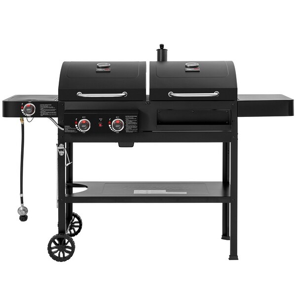 Royal Gourmet ZH3005 2-Burner Gas and Charcoal Combo Grill with