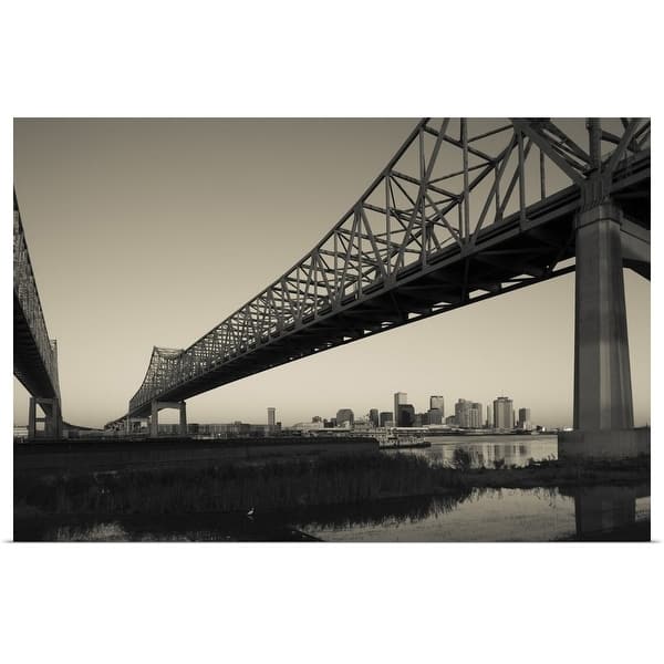 Shop Greater New Orleans Bridge Mississippi River New Orleans Louisiana Poster Print Overstock 16895423
