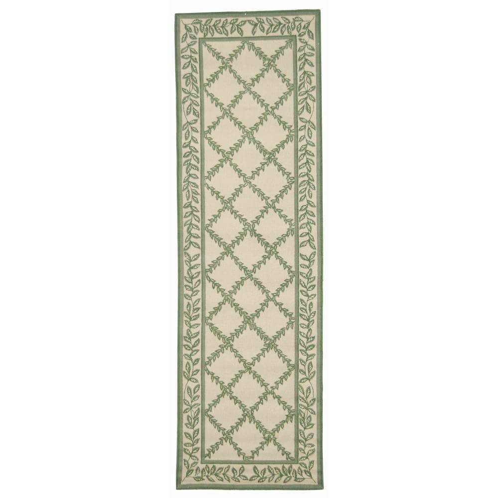 SAFAVIEH Handmade Chelsea Sunstripe Trellis French Country Wool Rug