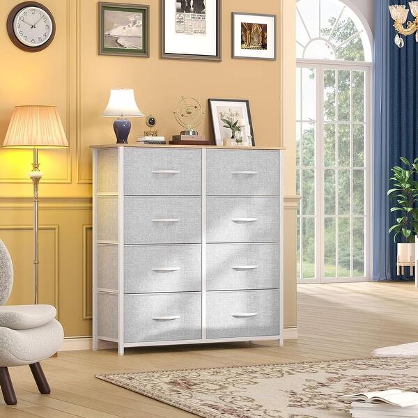tall light grey dresser DecorUHome Tall Dresser with 7 Drawers Farmhouse Chest of Drawers Storage Cabinet Light Gray in the Dressers department at Lowes.com