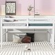 preview thumbnail 3 of 10, Wood Twin Size Loft Bed with Side Ladder and Underbed Storage