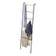 preview thumbnail 2 of 17, Yamazaki Home Leaning Storage Ladder - Two Styles, Steel, Ladder, Holds 13.2 lbs - L 9.45 x W 17.72 x H 62.99 inches Black