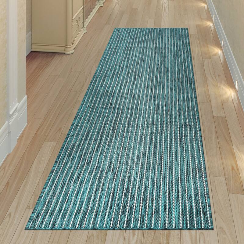 Liora Manne Carmel Textured Striped Indoor/ Outdoor Area Rug