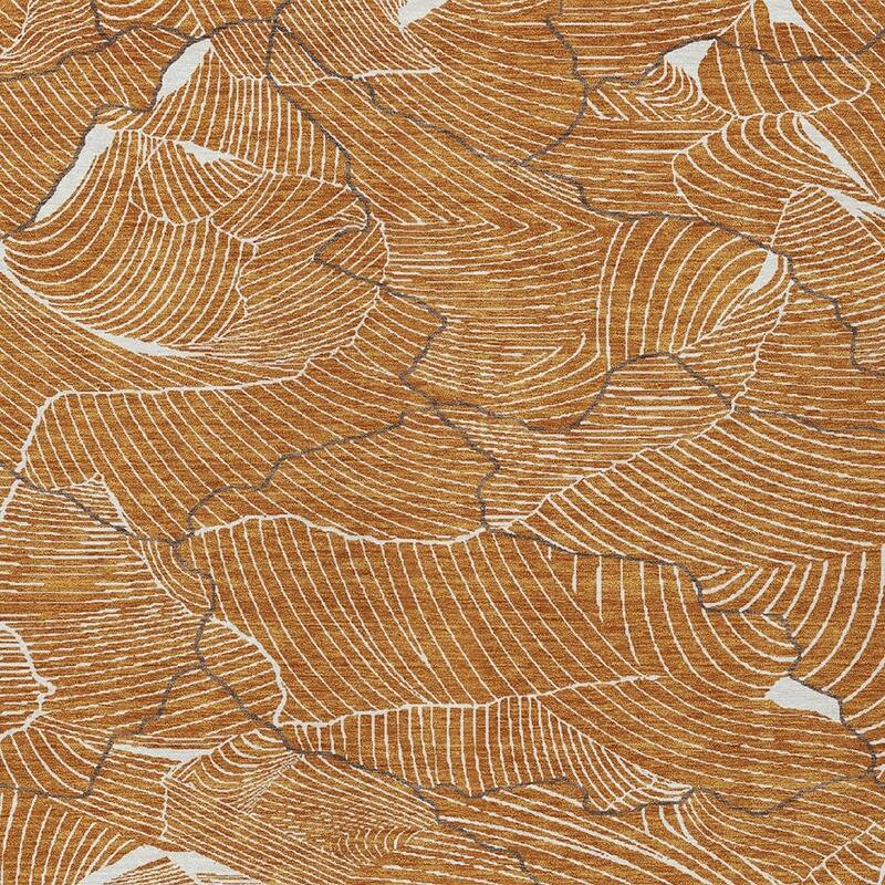 HomeRoots Abstract Transitional Rectangle Outdoor Rug
