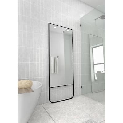 Glass Warehouse Leaner Dressing Stainless Steel Framed Mirror
