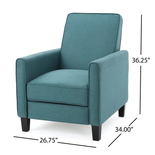dimension image slide 2 of 7, Darvis Fabric Recliner Club Chair by Christopher Knight Home