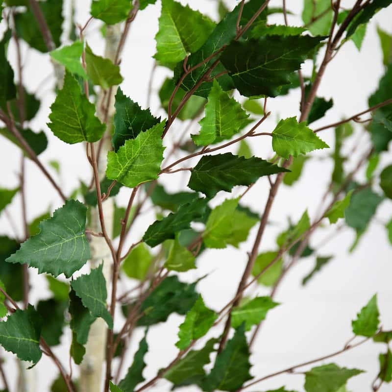 Potted Birch Artificial Tree - 7' - Green