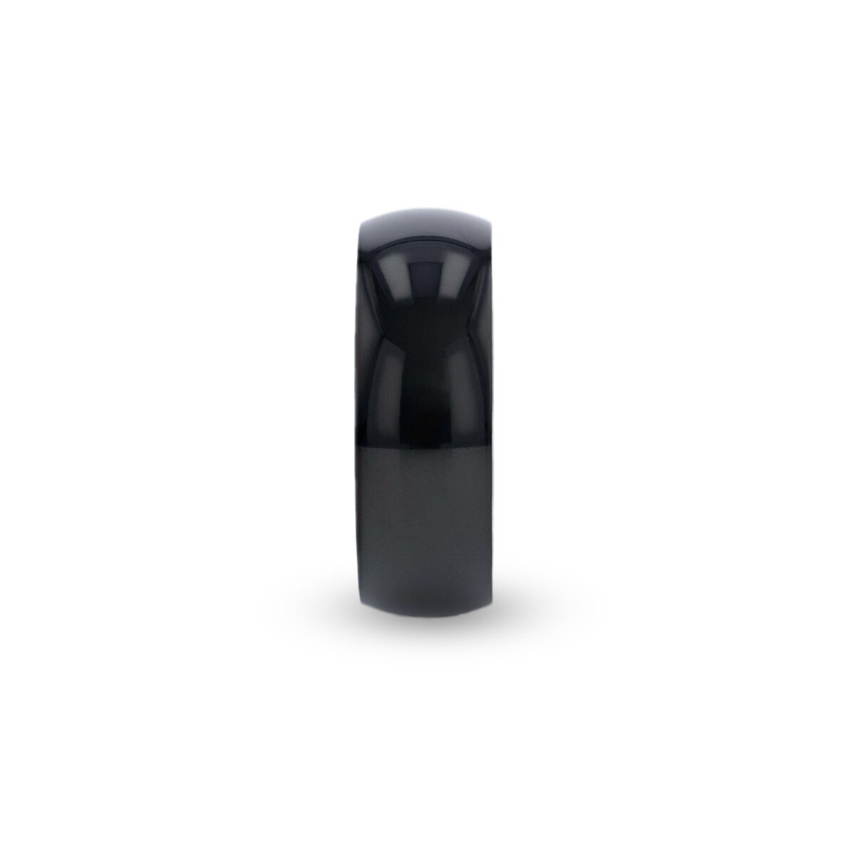 Shop Thorsten Varen Black Titanium Polished Finish Domed Wedding