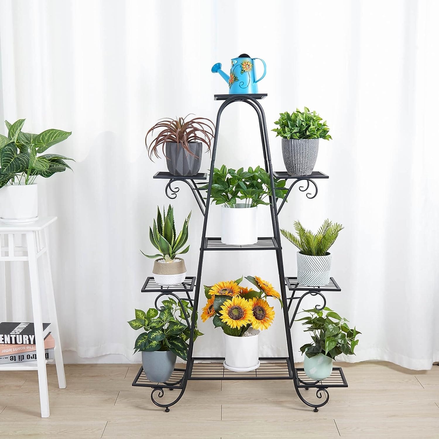 9-Tier Heavy Duty Large Metal Plant Stand: Multilayer Flower