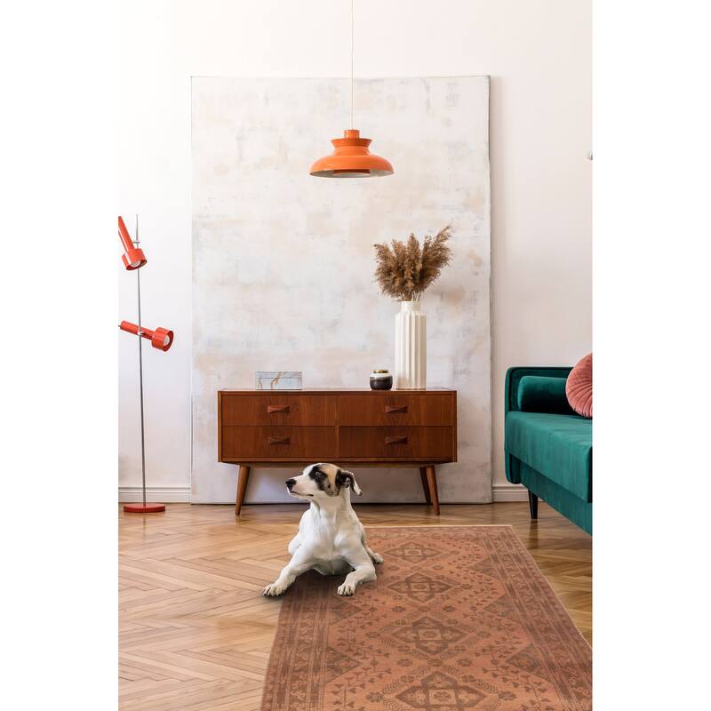 ECARPETGALLERY Hand-knotted Finest Khal Mohammadi Copper Wool Rug - 2'7 x 6'3