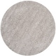 preview thumbnail 64 of 202, SAFAVIEH Laguna Shag Verdiana Solid Color 2-inch Thick Rug. 6'7" Round - Silver