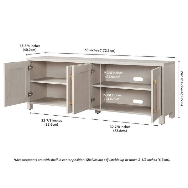 dimension image slide 1 of 6, Chabot Rectangular TV Stand for TV's up to 75"