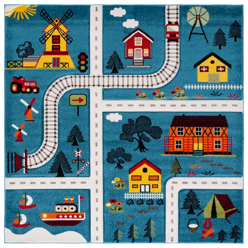 SAFAVIEH Carousel Kids Helmgard Transitional Rug