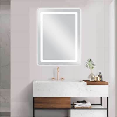 MacLuu Touch Control Rectangle Wall Mounted LED Mirror