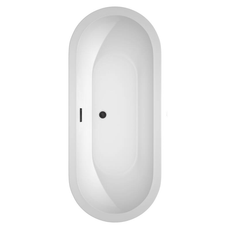 Wyndham Collection Soho 72" Free Standing Acrylic Soaking Tub with