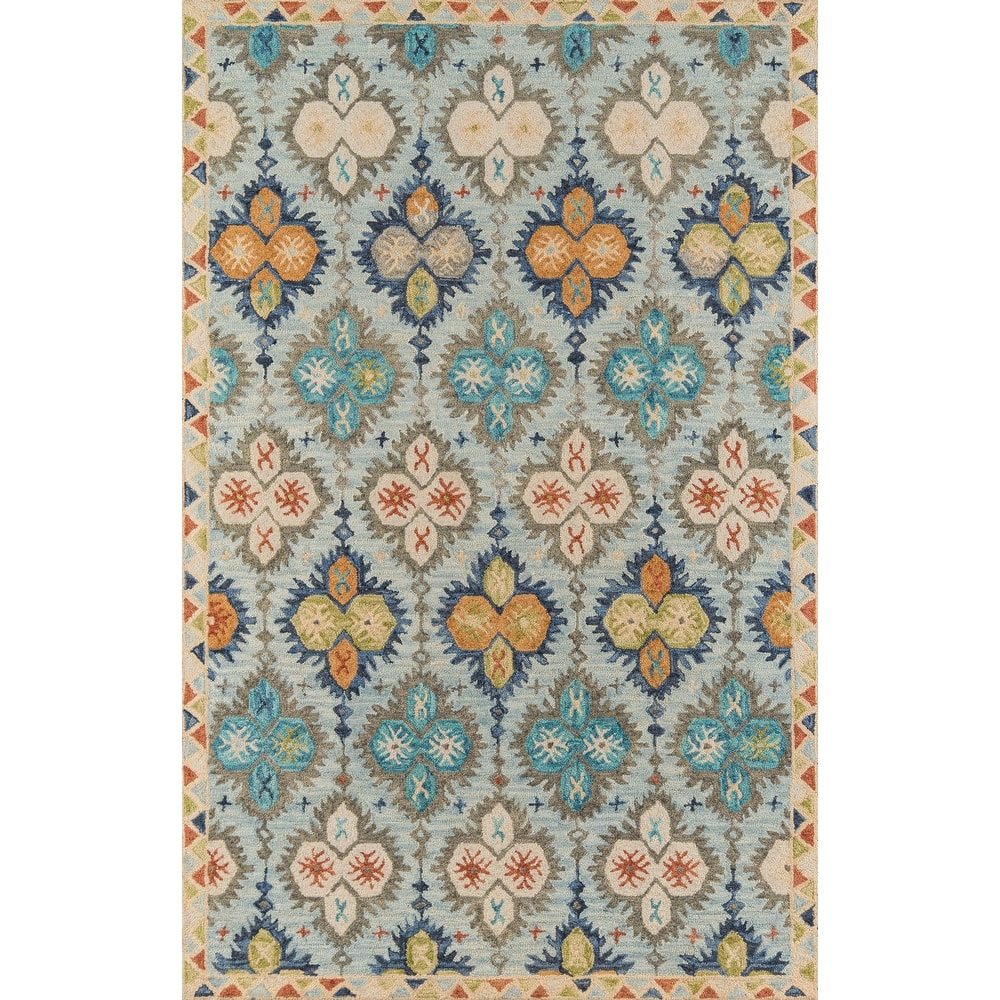 Momeni Tangier Hand-Tufted Wool Damask Area Rug.