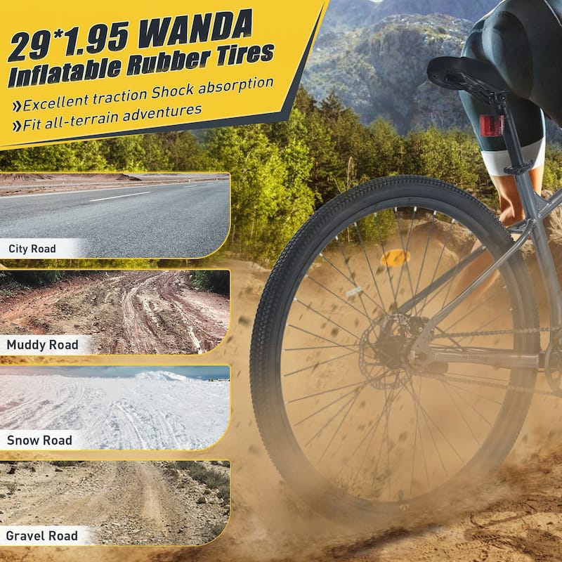 29 Inch Wheels Single Speed Mountain Bike,Front Suspension