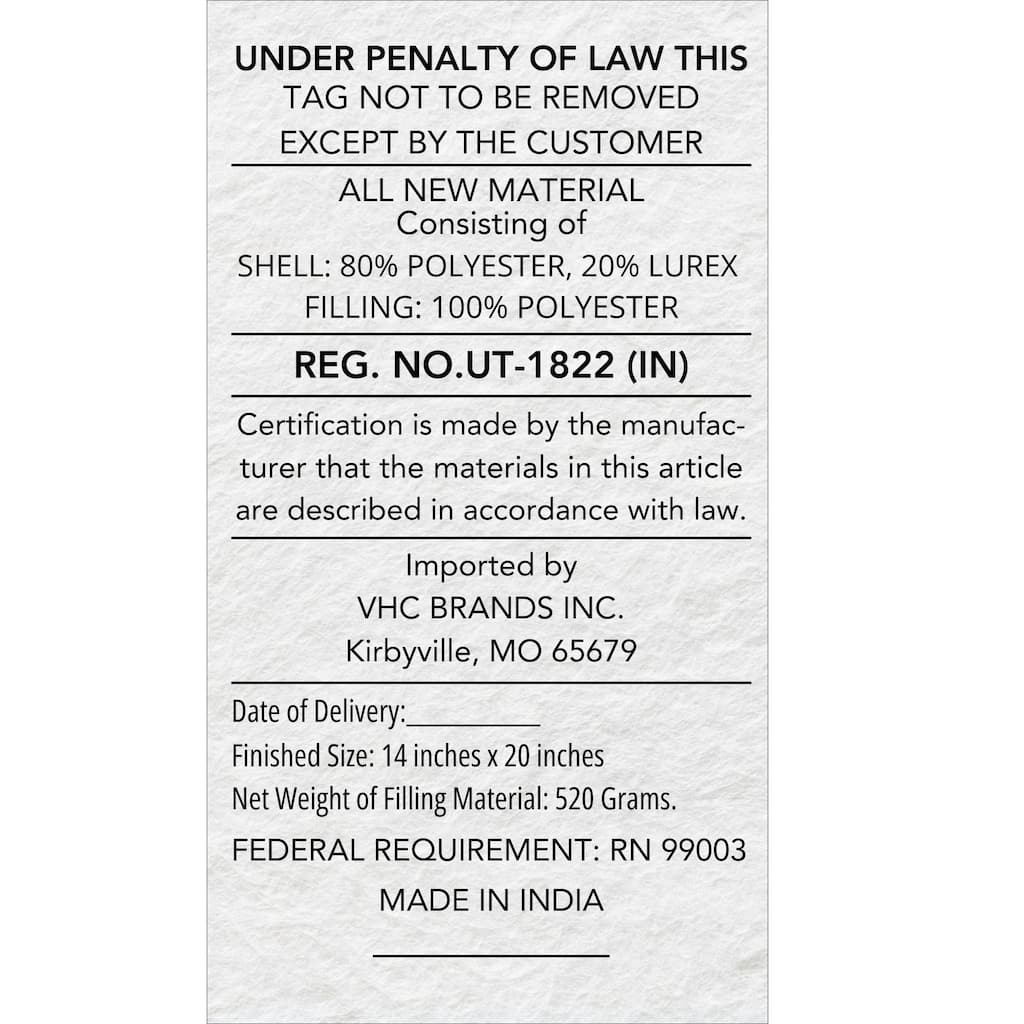 Witchy Pumpkins Striped Pillow 14x20