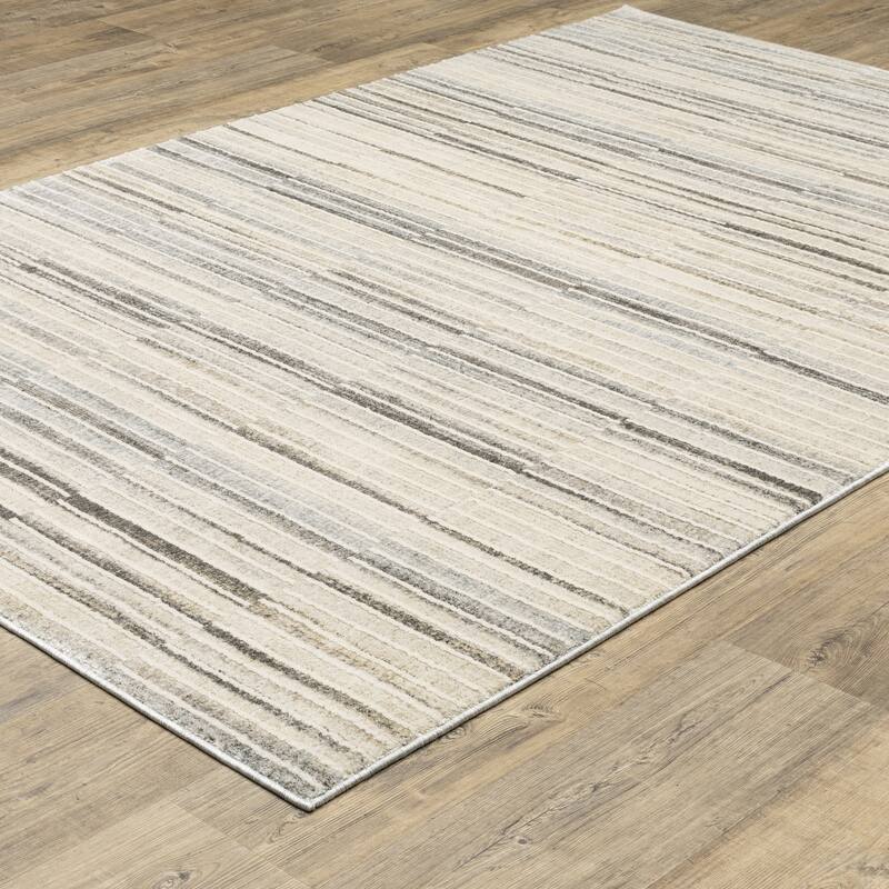 Style Haven Owen Contemporary Layered Stripes Area Rug
