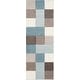 preview thumbnail 2 of 8, Modern Geometric Carved Blue and Grey Runner Rug - 2' 7" x 7' 6"