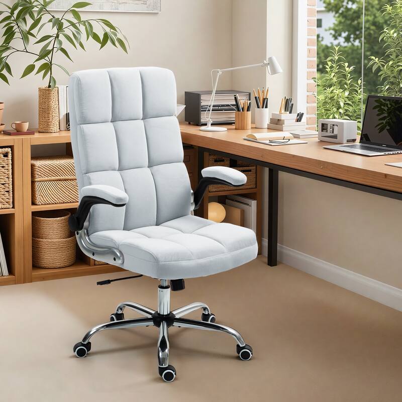 AVAWING Velvet Office Chair Executive Computer Desk Chair