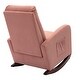 preview thumbnail 13 of 30, Baby Room High Back Rocking Chair Nursery Chair , Comfortable Rocker Fabric Padded Seat ,Modern High Back Armchair