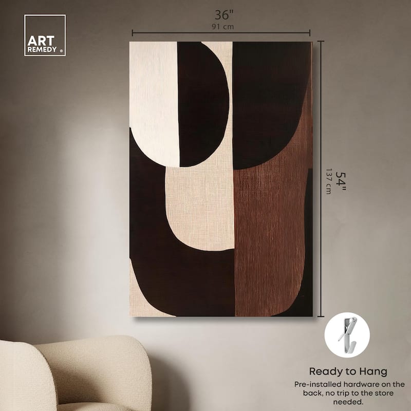 Quartet in Brown I Canvas by Art Remedy, Gallery Wrapped