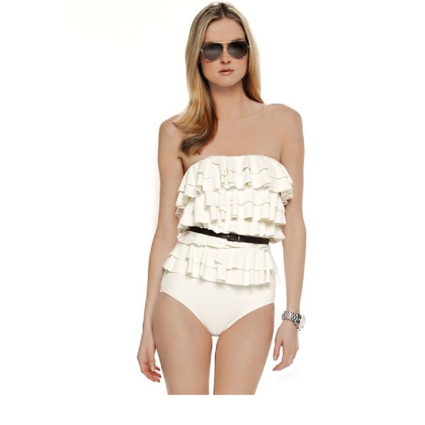 tiered ruffle swimsuit