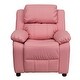 preview thumbnail 98 of 106, Deluxe Padded Contemporary Kids Recliner with Storage Arms