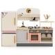 preview thumbnail 12 of 10, Costway Kids Chef Play Kitchen Set Toddlers Wooden Pretend Toy Playset - See Details