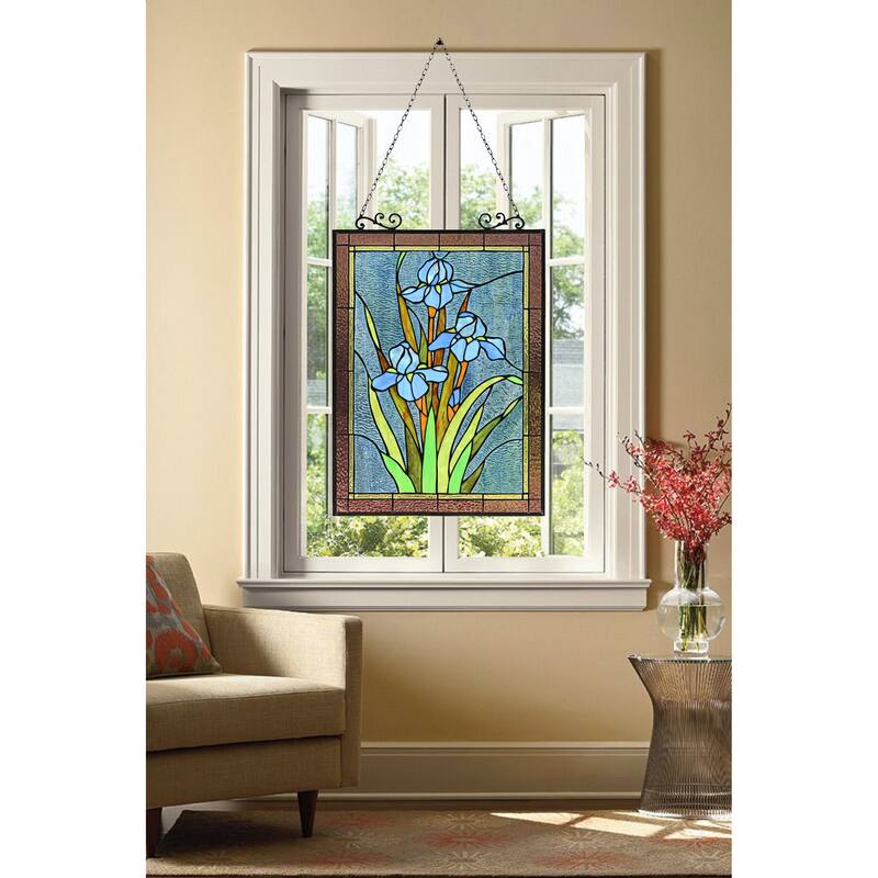 Floral Design Window Panel/ Suncatcher