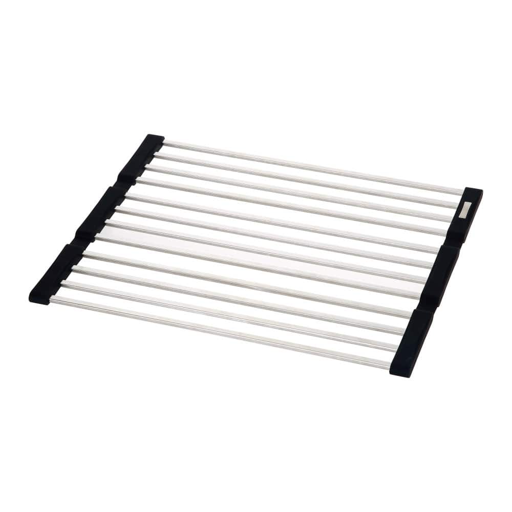 YBM Home Roll Up Dish Drying Rack Stainless Steel for Over the Sink and Counter, 1206
